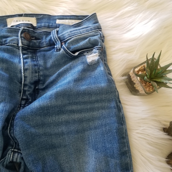 PACSUN High Rise Ankle Jegging Distressed - Picture 7 of 10